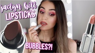 'JACLYN HILL COSMETICS LIPSTICK FIRST IMPRESSIONS & REVIEW .. ummm'