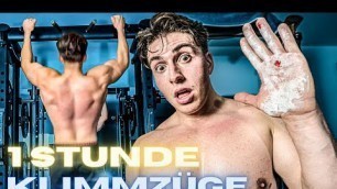 '1 Stunde Klimmzüge bis Hände bluten! Sascha Huber Klimmzug Challenge'