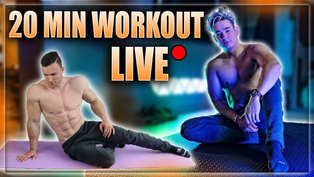 'Ich mache das Sascha Huber \"20 Minuten Extremes FATBURN HIIT Workout\" LIVE