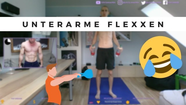 'Lappen macht Sascha Huber Extremes 5 Minuten Unterarm Workout mit Kurzhanteln für Zuhause