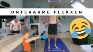 'Lappen macht Sascha Huber Extremes 5 Minuten Unterarm Workout mit Kurzhanteln für Zuhause 