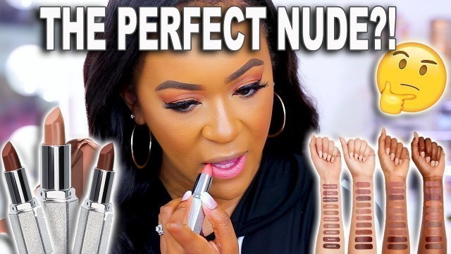 'JACLYN HILL COSMETICS NUDE LIPSTICK SWATCHES + REVIEW FOR DARK SKIN ♡ Fayy Lenee Beauty'