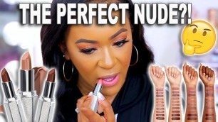 'JACLYN HILL COSMETICS NUDE LIPSTICK SWATCHES + REVIEW FOR DARK SKIN ♡ Fayy Lenee Beauty'