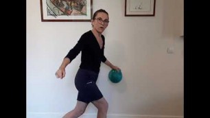 'travail global avec ballon paille , belle séance à tous'
