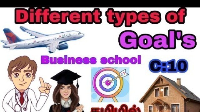 'different types goals | Business School | Tamil | Chapter 10 | Motivate Education |'