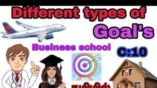 'different types goals | Business School | Tamil | Chapter 10 | Motivate Education |'