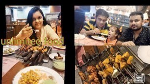 'Barbeque Nation|DLF grand mall|Gurgaon|unlimited food|veg-Non veg'