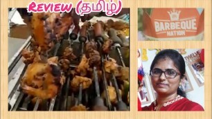 'Barbeque Nation Review in Tamil தமிழ். Buffet restaurant both veg and nonveg. Unlimited buffet salem'