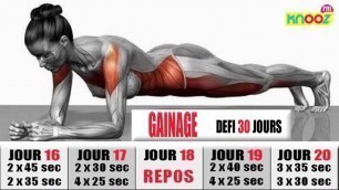 '1 Min Fitness - 10 Janvier 2016 : gainage  deFi 30 jours'
