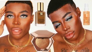 'AD BOOTS UK | GLOSSY BLUE SUMMER LOOK TUTORIAL |ThePlasticBoy'