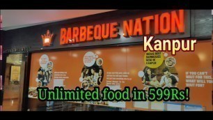 'UNLIMITED Food ft Barbeque Nation In Just 599₹ | Z Square Mall, Kanpur | Kanpur City | Bhukkad Guide'