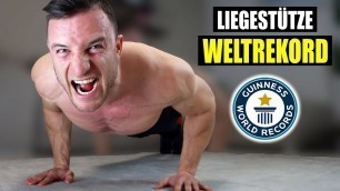 'Sascha Huber versucht 2800 Liegestütze in 1 Stunde | Weltrekord Versuch (700K Abo Special)'
