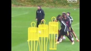 'Exercice vitesse avec ballon'