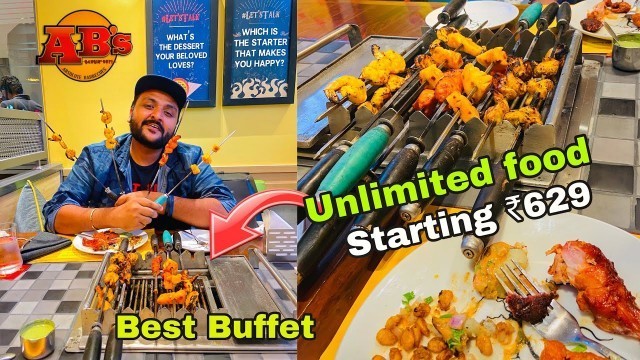 'Absolute Barbecue Unlimited Buffet in just ₹629 || Unlimited Pizza, tacos, Kebab & pasta ||'