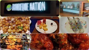 'Barbeque Nation Restaurant#Buffet #Unlimited food #Vizag#low cost #Grilled kebabs'