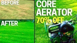 'How to Aerate Your Lawn BIG  Results - BUY Don\'t Rent an Aerator'