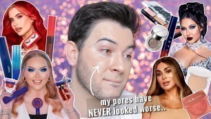 'Testing Viral NEW Influencer Makeup! Worth the hype? NIMYA, Jaclyn Cosmetics, etc.'