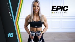 'STRUCTURED Shoulder Workout with Dumbbells | EPIC Endgame Day 16'