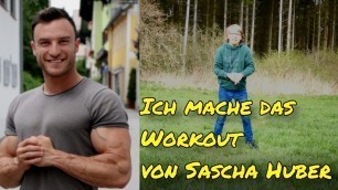 'Ich mache das Workout von Sascha Huber | Stärkere Beine bekommen'