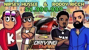 'We Became NIPSEY HUSSLE & RODDY RICCH And Got SMOKED By A BUGATTI VEYRON in Roblox Driving Empire!'