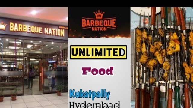 'barbeque nation in Hyderabad | unlimited Buffet BBQ in Hyderabad |telugu|barbeque nation'
