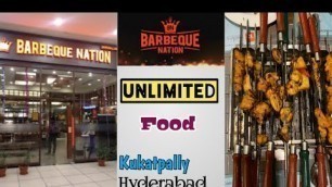 'barbeque nation in Hyderabad | unlimited Buffet  BBQ in   Hyderabad |telugu|barbeque nation'