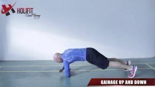 'Exercice fitness : gainage up and down'