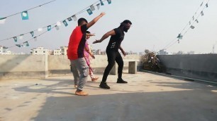'playing with teenagers trying to give motivate about fitness and activities'