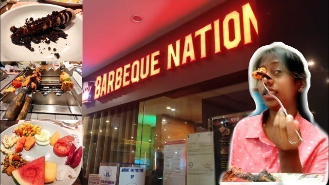 'Barbeque nation guntur tour | My first visit | ₹800 per person and unlimited food | vlog3'