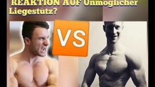 'Der Reaktionsboss Moritz reagiert auf \"Der unmögliche Liegestütz..\" | Reaktion Sascha Huber'