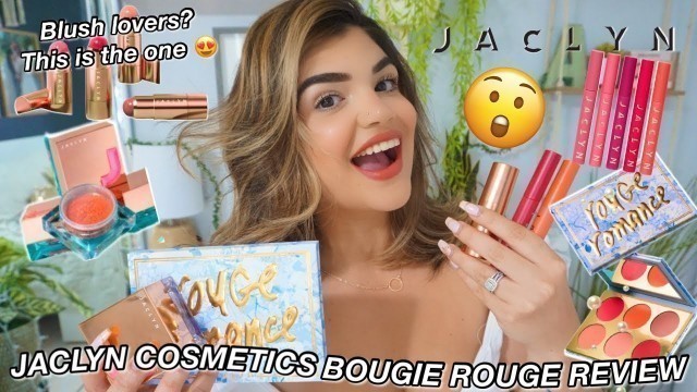 'JACLYN COSMETICS BOUGIE ROUGE REVIEW & TRY ON | BLUSH LOVERS, YOU NEED THIS!'
