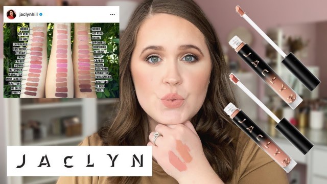 'JACLYN COSMETICS POUTSPOKEN REVIEW | 1st impressions & swatches | emilysmakeupbag'
