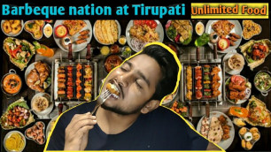 'Barbeque nation at tirupati || unlimited Food ||'