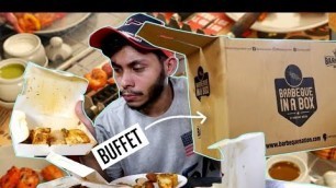 'BARBEQUE NATION BARBEQUE IN A BOX REVIEW | Barbeque Nation Unlimited food in 800'