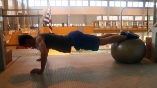 'Gainage par Fit-Ball'