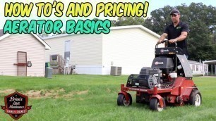 'Make Great Money Doing Aerations! ► \"How To\" Stand On Aerator Basics With Brandon'