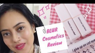 'Blur Cosmetics Lipstick and Eyeliner Review | Blurstick| Blur India | Honest Review | RoopSutra |'