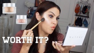 'JACLYN HILL COSMETICS HIGHLIGHTERS REVIEW AND TRY ON'