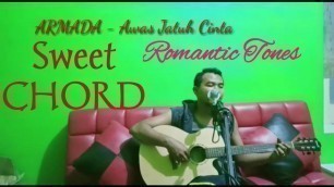 'Awas jatuh cinta - Armada Sweet Chord dan lirik | Al-Gala Al-Gaza (Cover) live acoustic'