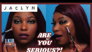 'Jaclyn Cosmetics Beaming Light Loose Highlights | Review + Try On | Dark Skin'