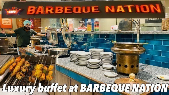 'Best luxurious buffet at BARBEQUE NATION || Unlimited food || Jalandhar foods || pettoo Singh'