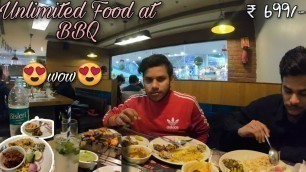 'Unlimited Food at Barbeque nation 699 /- | Best Place | Kanpur z Square |vlog 9 | इतना कुछ 