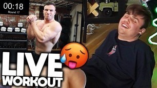 'Ich folge einem WORKOUT von Sascha Huber! 