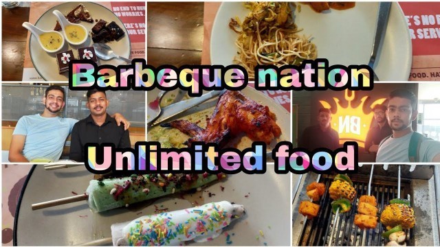 'Barbeque nation dehradun (Eating unlimited food) Dehradun best restaurant'