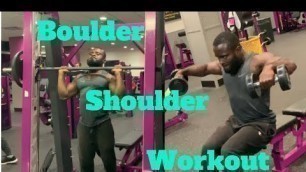 'BOULDER SHOULDER WORKOUT AT PLANET FITNESS'