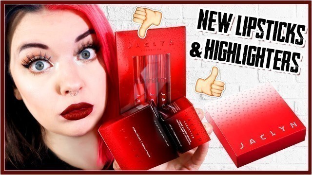 'Testing NEW Jaclyn Hill Cosmetics Liquid Lipsticks + Highlighters'