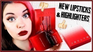 'Testing NEW Jaclyn Hill Cosmetics Liquid Lipsticks + Highlighters'