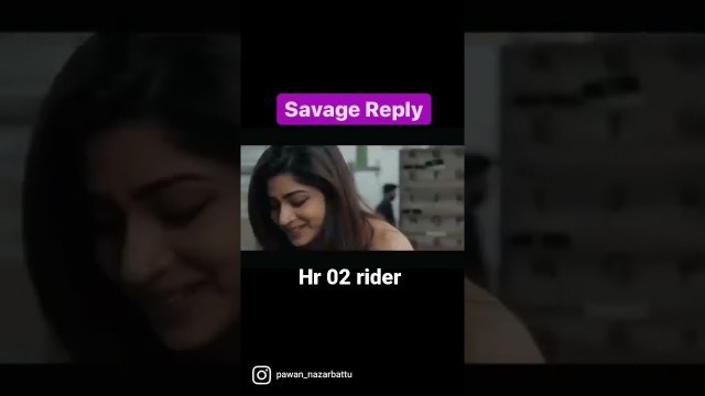 'Savage Reply to Female Gym Trainer __ HR02 Rider_My First shorts video #Shorts'