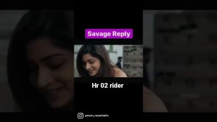 'Savage Reply to Female Gym Trainer __ HR02 Rider_My First shorts video #Shorts'