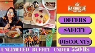 'Barbeque Nation Unlimited Buffet  in Just 550 rs || Unlimited food || Bhopal'
